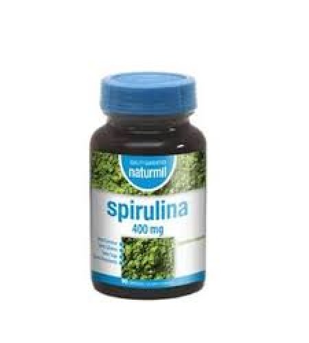 Spirulina 400 mg - 90 cápsulas - Naturmil